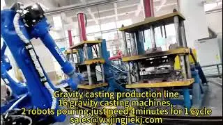 Youtube video download.mp4/Robot pouring gravity casting production line for aluminum mass produce