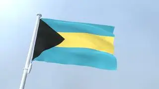 Bahamas Waving Flag