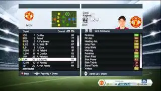 Fifa 14 - Manchester United Player Stats & Roster
