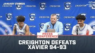 Creighton Defeats Xavier On Last Second Shot By Austin Swartz | Creighton Postgame Press Conference
