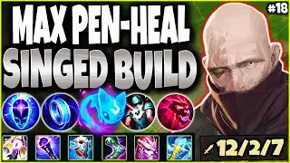Singed will BURN ALL while HEALING ~ LoL Meta Singed Build Guide #18 🔥 LoL Top Singed s12 Gameplay