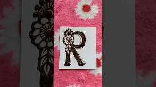 R letter mehndi design💖 alphabet letter mehndi design#shorts #viral #trending #trend #trendingreels