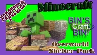 Mojang Minecraft Papercraft Overworld Developer Pack by Bin's Crafty Bin