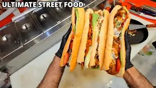 POV Street Food royal | Burgers, Pizza & Hot Dogs | asmr cooking