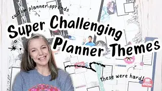 Super Challenging Planner Themes | Custom Planner Spreads