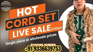 Hot Cordset Live|9336639753||#chikankari#sale #kurti#gown#cordset#silk#crape#modal#velvet#winter#yt