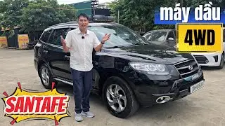 Hyundai Santa Fe máy dầu, 2 cầu | 7 chỗ vang bóng 1 thời, xe đẹp chất