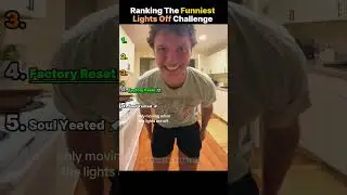 Ranking The Funniest Lights Off Challenge moments 😱 #shorts #viral #scary #lightsoff