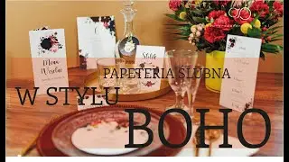 Papeteria ślubna w stylu rustykalnego boho | PRODUCENT ŚLUBNY