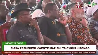 SIASA ZASHEHENI KWENYE MAZISHI YA CYRUS JIRONGO