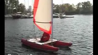 Inflatable sailing catamarans Ducky.flv