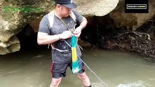 Jala Ikan Masheer dan Nilem di Sungai Air Jernih,Net fishing