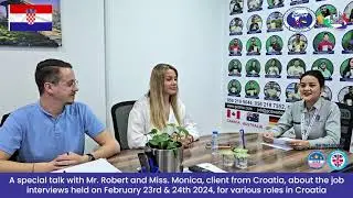 Interview with Mr.Robert and Miss.Monika,about the interviews conducted on 23rd & 24th February 2024