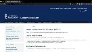U of T Mississauga Degree Requirements