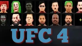 UFC 4 showing all my custom characters