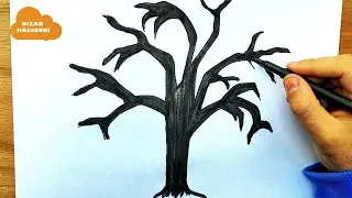 Comment dessiner un arbre mort facile
