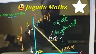 #shorttrick A line of length 2L slides with its ends on axes. Find the locus of the middle point of