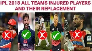 IPL 2018 - All Teams Latest Injured Players & Their Replacement List | SRH DD CSK RCb KKR RR KXIP MI