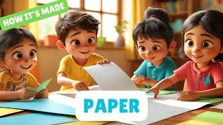Educational animated video for learning - learn how Paper is made