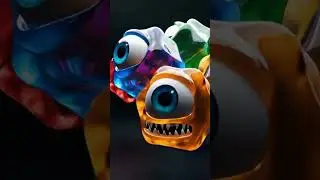 Orbit of Eyes | Creepy 3D Monster Animation.#3DMonster #FloatingHorror #CreepyAnimation #AIShorts