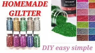 DIY HOMEMADE GILT MAKING video|Only 2  ingredients|#giltter making#easy#simple