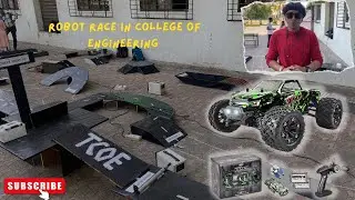 RC car race in College of Engineering 2024 #college #robot #roborace #robotics #robots