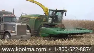 Grinding Earlage with a 18-row header using Kooima&reg; Ag earlage adapter