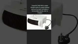 Amazon Brand - Solimo 2000-Watt Room Heater (ISI certified, White colour) #shorts #youtube