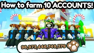 HOW TO GRIND GINGERBREAD ON 10 ACCOUNTS! (PET SIM X)
