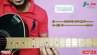 Hum to dil se hare guitar tab | teri yaadon mein pagal pal pal rota hain | hare hare hum to dil se