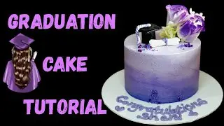 Graduation Cake | Simple & Beautiful Design #cakedecorating #graduationcake #cakedesign #gradparty