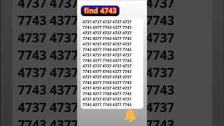 IQTest 4743 #short #maths #mathstricks #education #puzzle #duetresult #quiz #riddels #gkinhindi #gk
