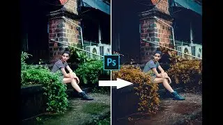 Moody Dark Autumn Effect in Photoshop | FREE Preset Included