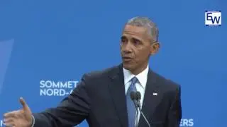 Obama lays into Trump's faux populism at Canadian press conference