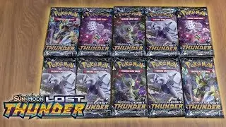 10 Lost Thunder Booster Pack Opening