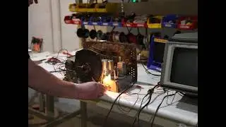 Zenith 7H920 Power-up after full re-cap and BC alignment.