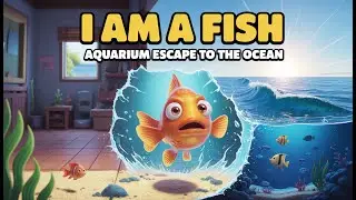 I AM A FISH 🐟 | Aquarium Escape to the Ocean 🌊 | Cartoon Story of a brave fish | Finding Nemo