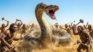 Prehistoric Humans VS Titanoboa | Life 1.5 Million Years Ago