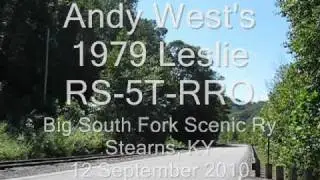 Andy's 1979 Leslie RS-5T-RRO on the Big South Fork Scenic Ry