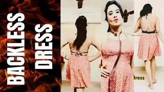 Backless dress styling