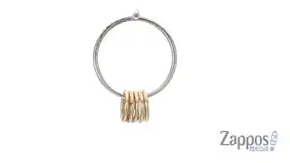 Steve Madden Asymmetrical Curb Chain Dangle Round Circle Earrings SKU: 9251157
