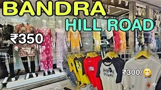  🛍️  Mumbai Bandra Hill Road Market 😍  Mumbai ka Fashion Street  Cheap & Trendy Shopping Vlog 