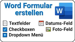 Word Formular erstellen 📄 Textfeld einfügen ☑️ Checkbox erstellen 🔽 Dropdown Menü