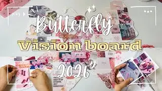 Vision board 2026 || unique vision board || variety vision board || pink vision board 