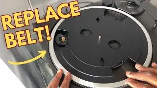 Как быстро заменить ремень на проигрывателе Techics SL-BD22!