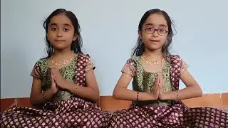 Srimad Bhagavad Gita Chapter 12 Shlokas 1 to 10 | Kum.Stuthi & Kum.Smithi Nayak 🥰🙏🌟