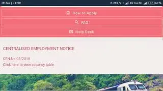 Railway RRB Group D 62907 Post Online Form 2018