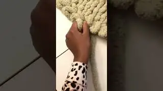 The easiest way to end a chunky knit blanket with neat edges