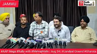 #AAP Mega #Rally with #MehrajMalik | Aug 24 | #Jandyal Ground #Gharota