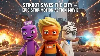 Stikbot Saves the City &ndash; Epic Stop Motion Action Movie | Hero vs Destruction!